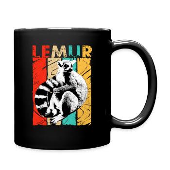 Lemur - Mug uni - noir - Droite