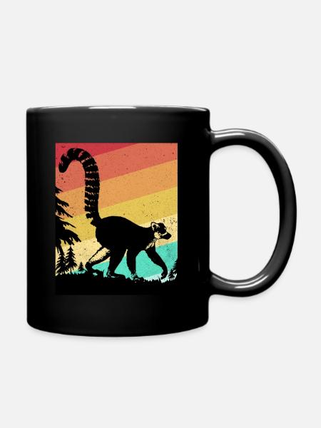 Lemur - Tasse einfarbig - Schwarz
