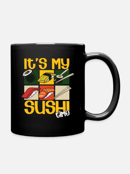 SUSHI - Tasse einfarbig - Schwarz