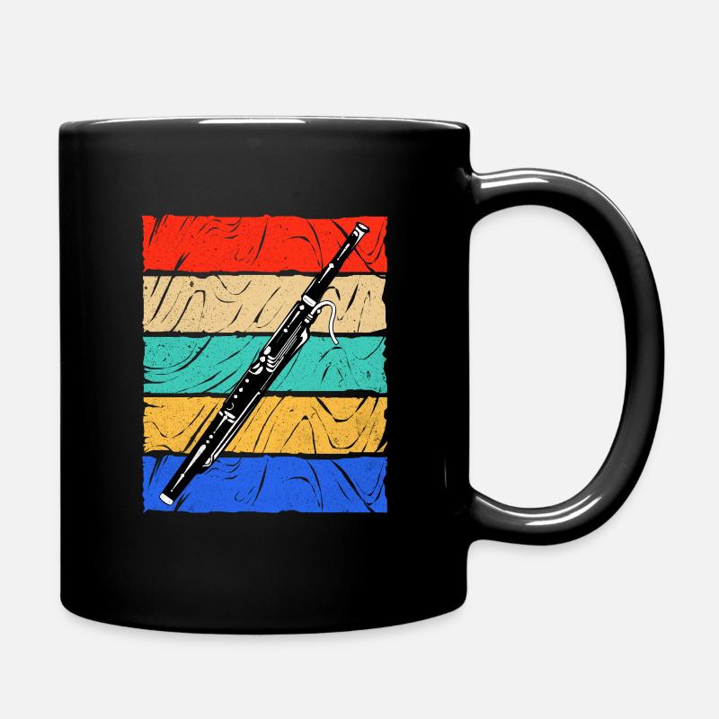 Fagott - Tasse einfarbig - Schwarz
