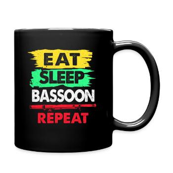 Bassoon - Full Colour Mug - black - Right