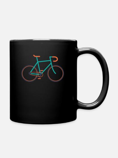 Fahrrad Rennrad Radsport - Tasse einfarbig - Schwarz