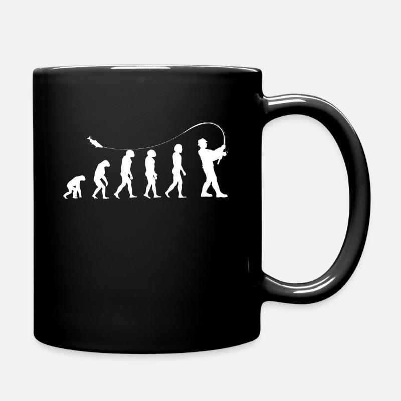 Fischer Evolution | Fischen - Tasse einfarbig - Schwarz