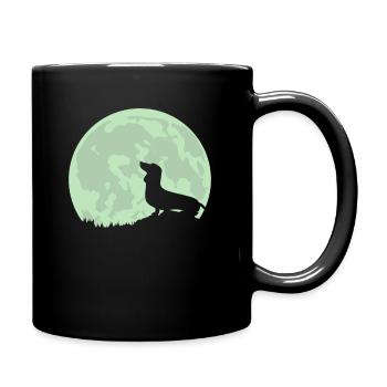 Dachshund T-Shirt Everything for the Dachshund Dog Gift - Full Colour Mug - black - Right