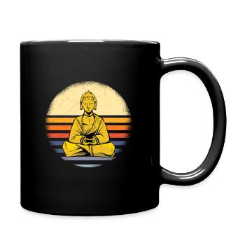 Buddha Yoga Yogi Chakra Tshirt Namaste Guru Spiri - Tasse einfarbig - Schwarz - Rechts