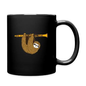 Klarinette - Tasse einfarbig - Schwarz - Rechts