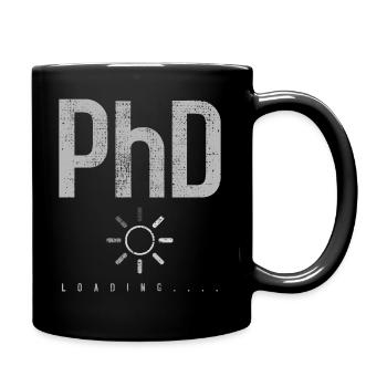 Doktorand - Tasse einfarbig - Schwarz - Rechts