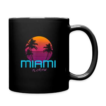 Style rétro de Miami en Floride - Mug uni - noir - Droite