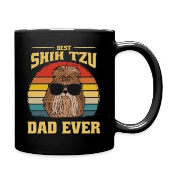 Best Shih Tzu Dog Father Dad Dad Ever Gift - Full Colour Mug - black - Right