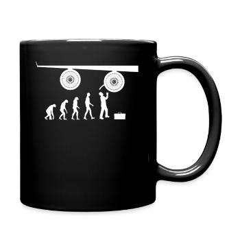 Cadeau technicien avion mécanicien - Mug uni - noir - Droite