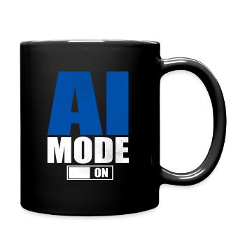 Künstliche Intelligenz Geschenk KI AI Technologie - Tasse einfarbig - Schwarz - Rechts
