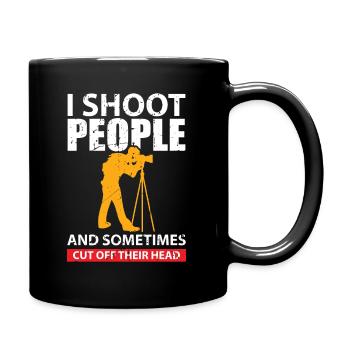Photographer Funny gift idea for photographers - Full Colour Mug - black - Right