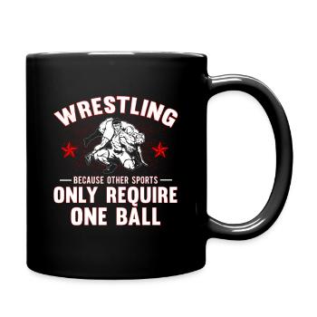 Lutte de lutte - Mug uni - noir - Droite