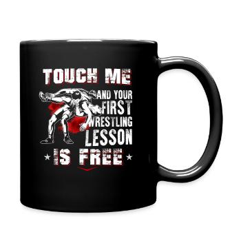 Lutte de lutte - Mug uni - noir - Droite