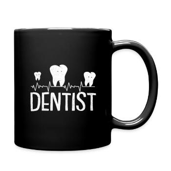 Dentiste - Mug uni - noir - Droite