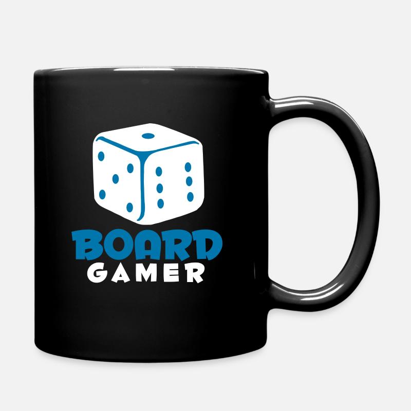 Würfel Geschenk Spiele Spiel würfeln - Tasse einfarbig - Schwarz