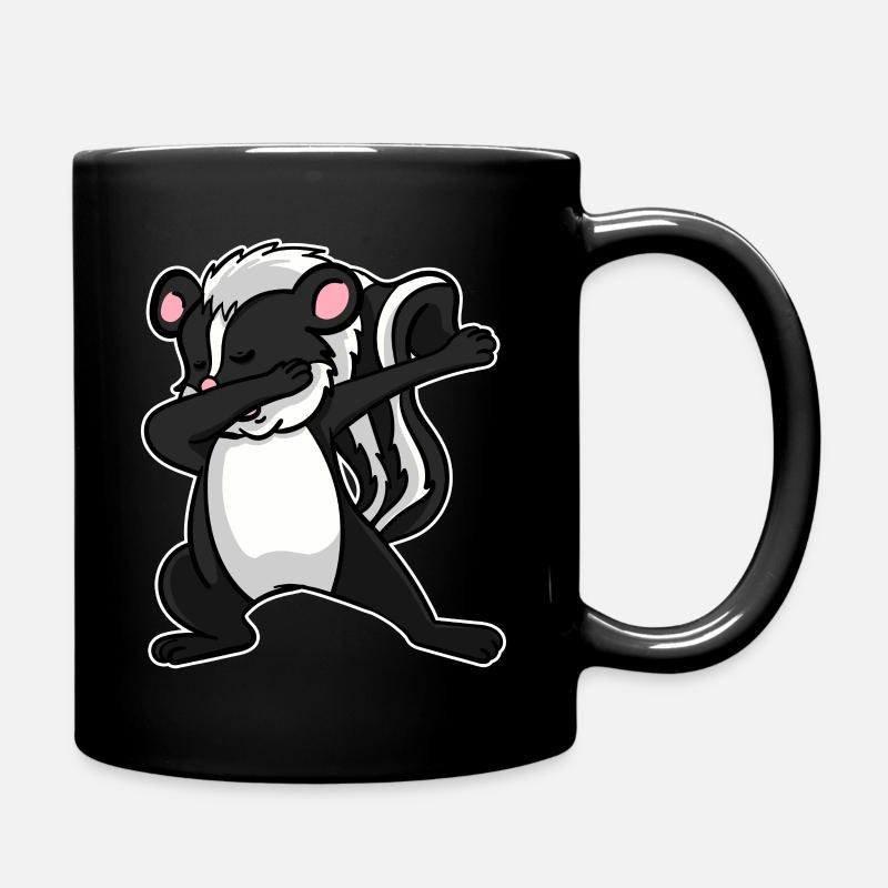 Stinktier Tier Dabbing Tanz Lustig Geschenk - Tasse einfarbig - Schwarz