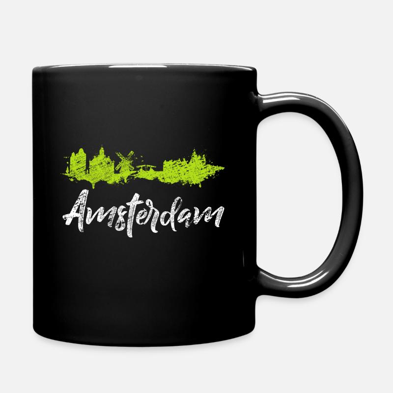 Amsterdam - Full Colour Mug - black