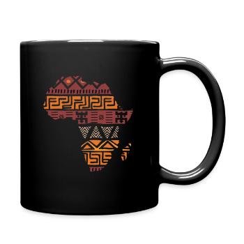braunkarte afrika geschenk - Mug uni - noir - Droite