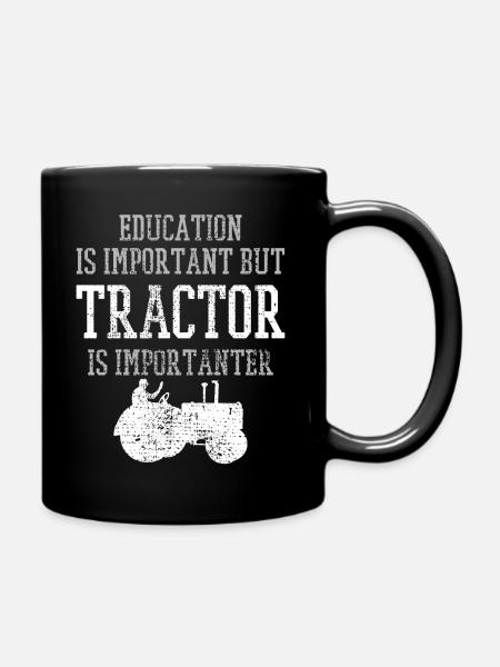 Traktor - Tasse einfarbig - Schwarz