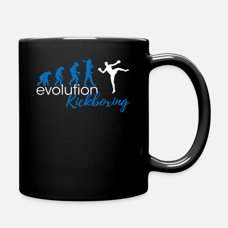 Kickboxing Evolution - Tasse einfarbig - Schwarz