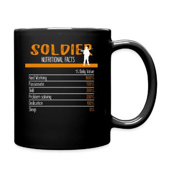 Soldier Ingredients - Full Colour Mug - black - Right