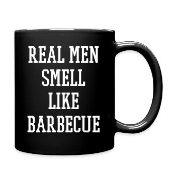 BBQ Barbecue Grillen - Tasse einfarbig - Schwarz - Rechts