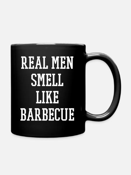 BBQ Barbecue Grillen - Tasse einfarbig - Schwarz