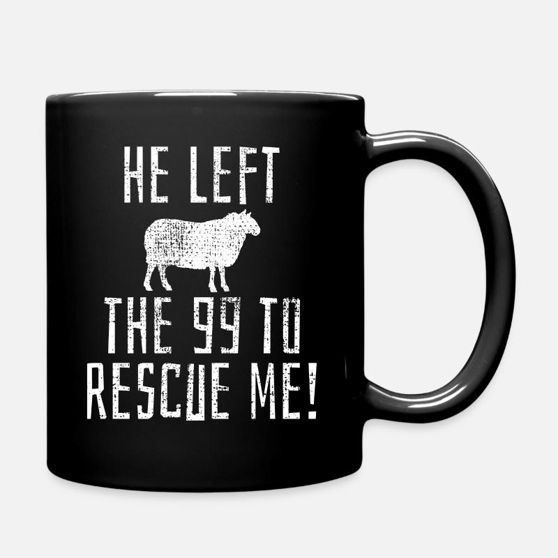 Christliche Bibelvers - Tasse einfarbig - Schwarz