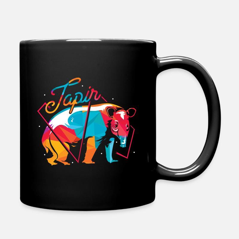 Tapire Polygon - Tasse einfarbig - Schwarz
