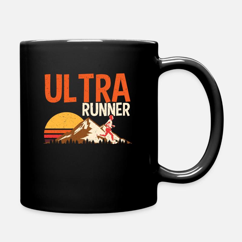 Cadeau de compétition rétro Ultra Marathon Runner - Mug uni - noir