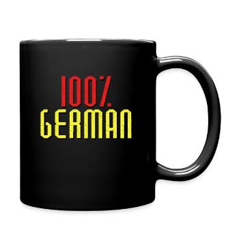 Deutsch Deutschland Deutscher Geschenk Deutsche - Tasse einfarbig - Schwarz - Rechts