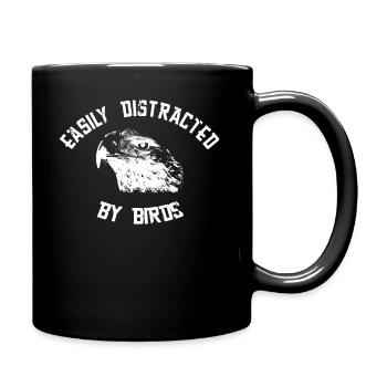 Observation des oiseaux nerd énonciation drôle - Mug uni - noir - Droite