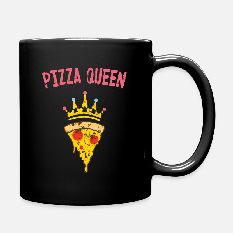 Pizza Queen - Full Colour Mug - black
