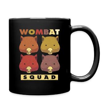 Wombat - Tasse einfarbig - Schwarz - Rechts