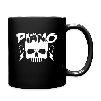 Piano - Tasse einfarbig - Schwarz - Rechts