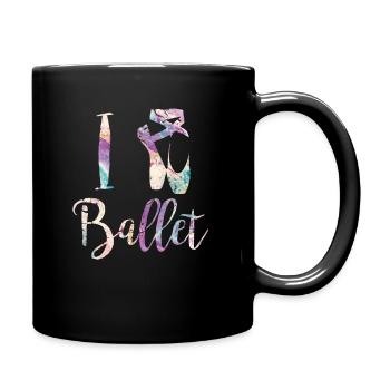Ballett - Tasse einfarbig - Schwarz - Rechts