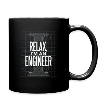engineer - Full Colour Mug - black - Right