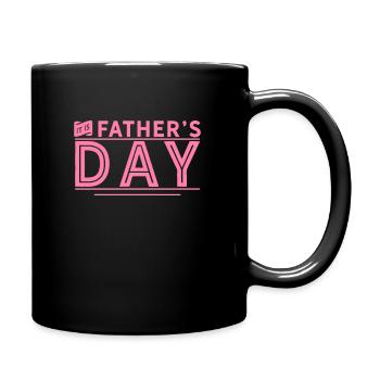 Vater Bester Papa - Tasse einfarbig - Schwarz - Rechts