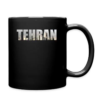 Tehran Iran skyline - Full Colour Mug - black - Right