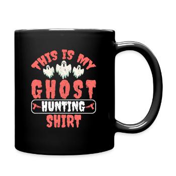 Ghost Hunting Ghosts Hunts Paranormal Investigator - Full Colour Mug - black - Right
