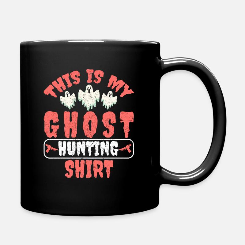 Ghost Hunting Ghosts Hunts Paranormal Investigator - Full Colour Mug - black