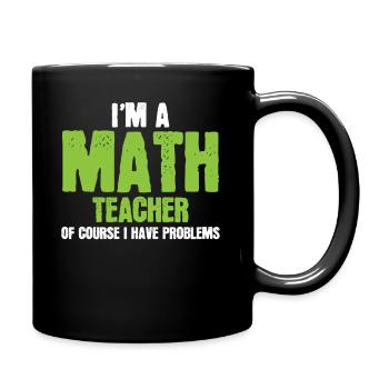 Mathe lustig - Tasse einfarbig - Schwarz - Rechts