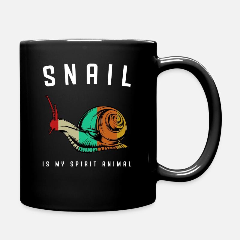 escargot - Mug uni - noir