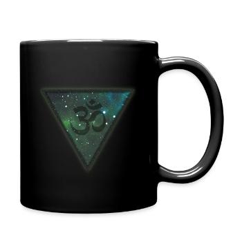 Goa Om Psytrance Psychedelic Geschenk - Tasse einfarbig - Schwarz - Rechts