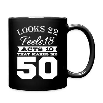 Birthday 50 years - Full Colour Mug - black - Right