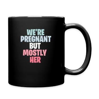 Cadeau de grossesse bébé bébé enceinte - Mug uni - noir - Droite