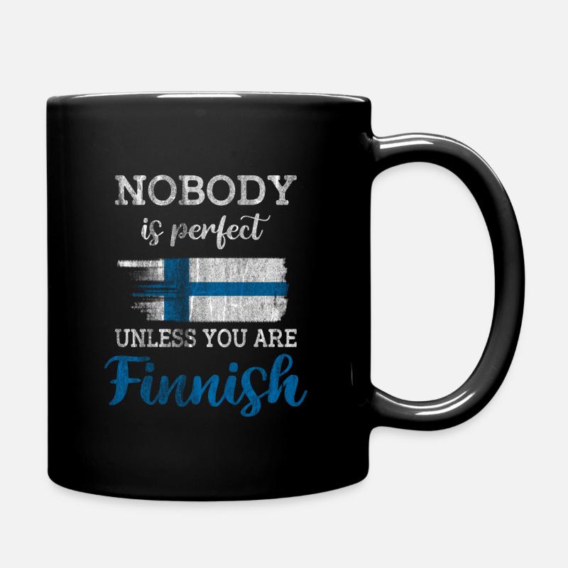 Finnland Finnisch - Tasse einfarbig - Schwarz