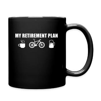 Mon plan de retraite - Mug uni - noir - Droite