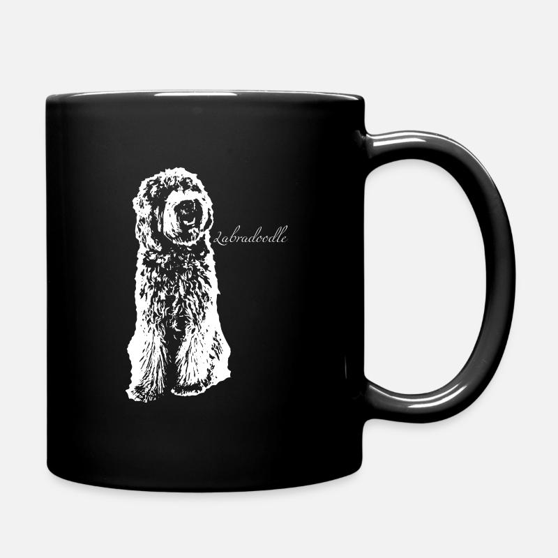 Labradoodle - Tasse einfarbig - Schwarz
